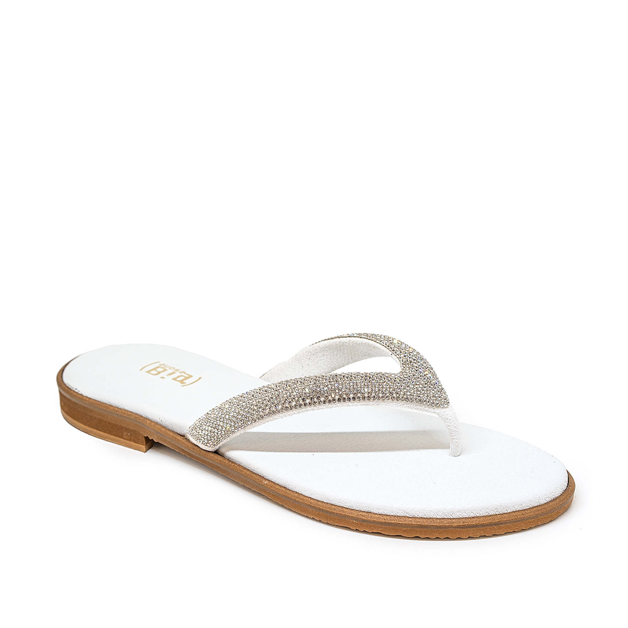 Bigshoes GA0105-02 Δερμάτινο Σανδάλι Λευκό φωτογραφία